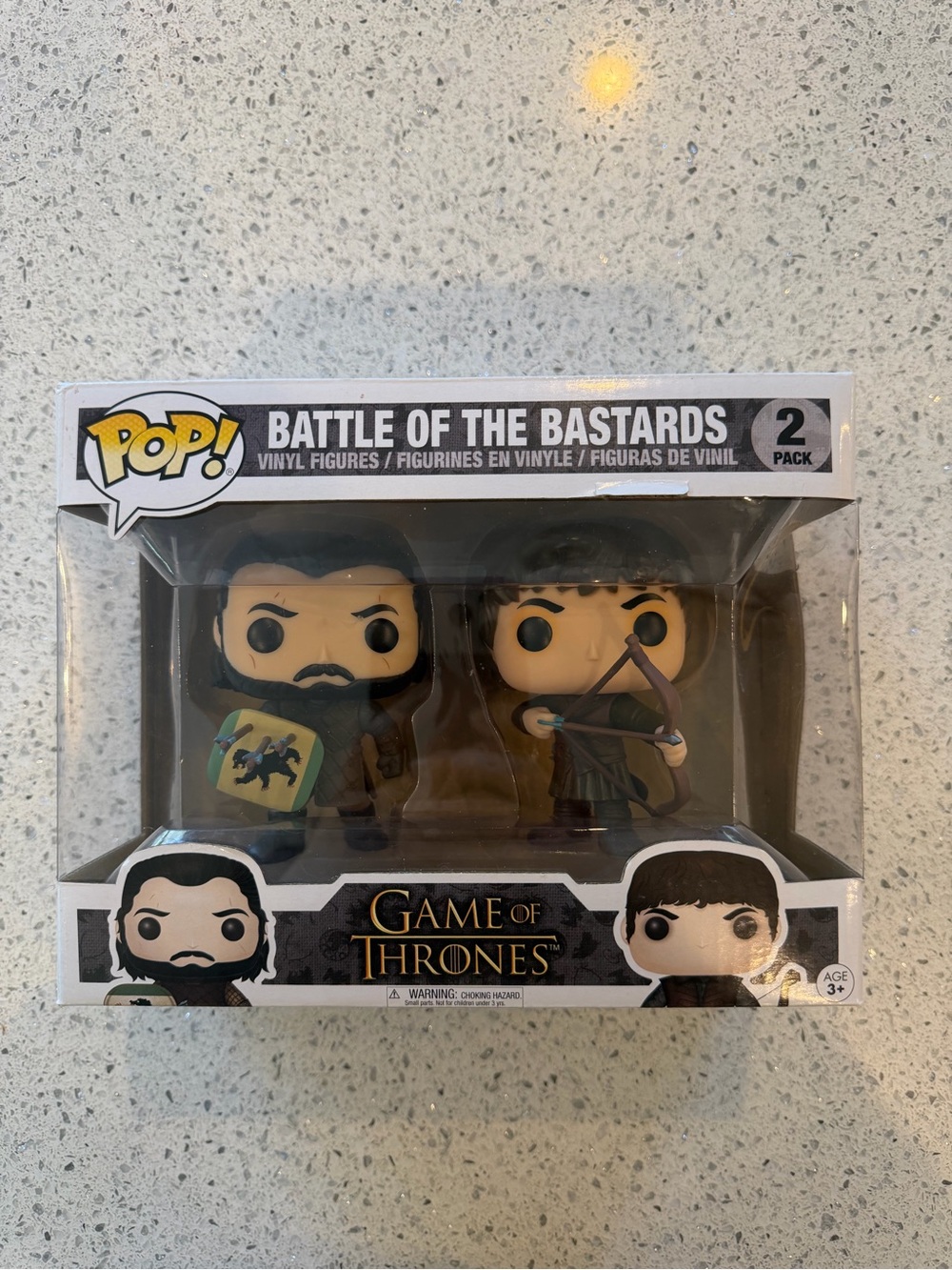 Funko Pop Game Of Thrones Battle Of The Bastards Jon Snow Ramsay 2 Pack